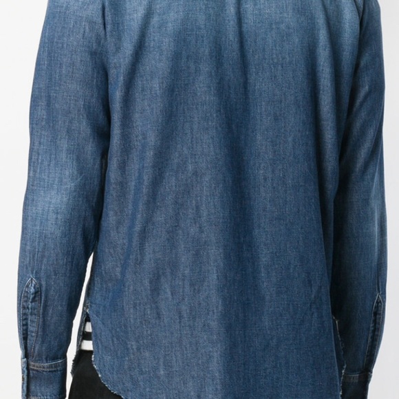 SAINT LAURENT OVERSIZE DENIM SHIRT SIZE M - Picture 4 of 8